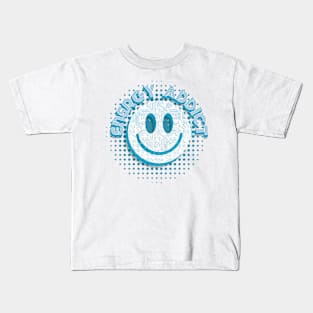 Energy Addict Smiley in Turquoise Kids T-Shirt